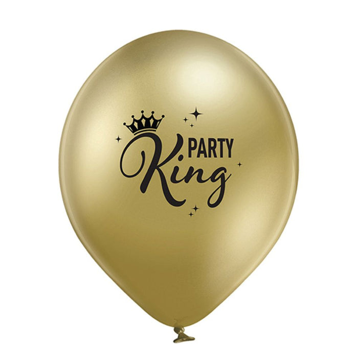 Luftballon Ø30cm "Party King" | 6 Stk.