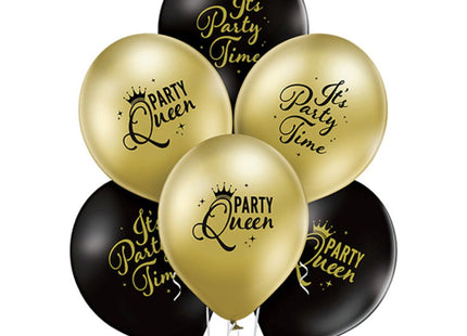 Luftballon Ø30cm "Party Queen" | 6 Stk.
