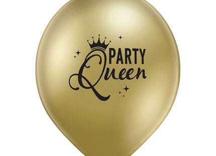 Luftballon Ø30cm "Party Queen" | 6 Stk.