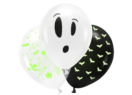 Latexballon Set "UV Halloween Geister" | Ø 27 cm - 3Stk.