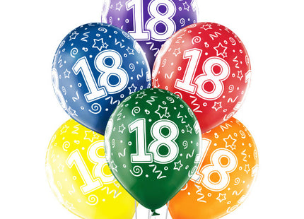 Luftballon Happy Birthday ca.30/33cmØ/100 Stk. Bunt
