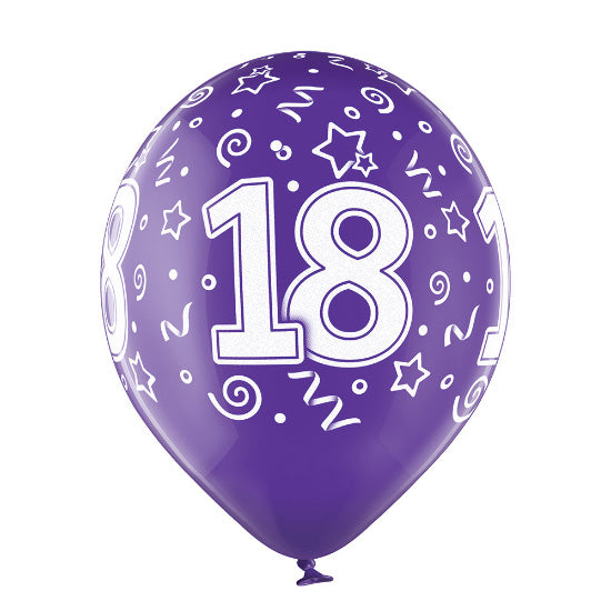 Luftballon Happy Birthday ca.30/33cmØ/100 Stk. Bunt