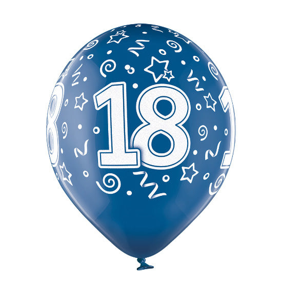 Luftballon Happy Birthday ca.30/33cmØ/100 Stk. Bunt