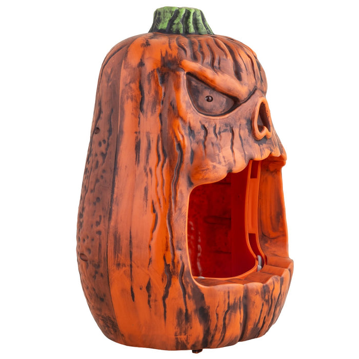 Beißende Kürbis-Bonbonschale - Animiert | 33 cm - Halloween Dekoration