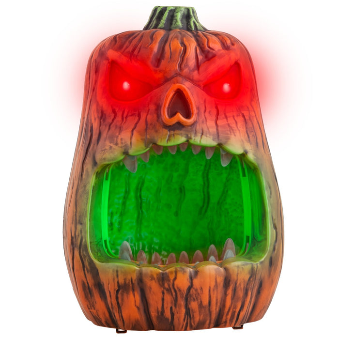 Beißende Kürbis-Bonbonschale - Animiert | 33 cm - Halloween Dekoration
