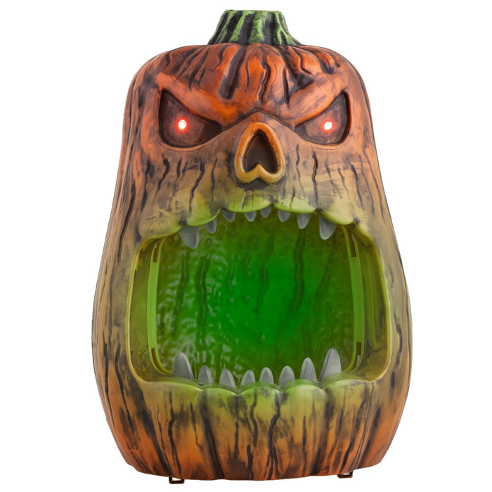 Beißende Kürbis-Bonbonschale - Animiert | 33 cm - Halloween Dekoration