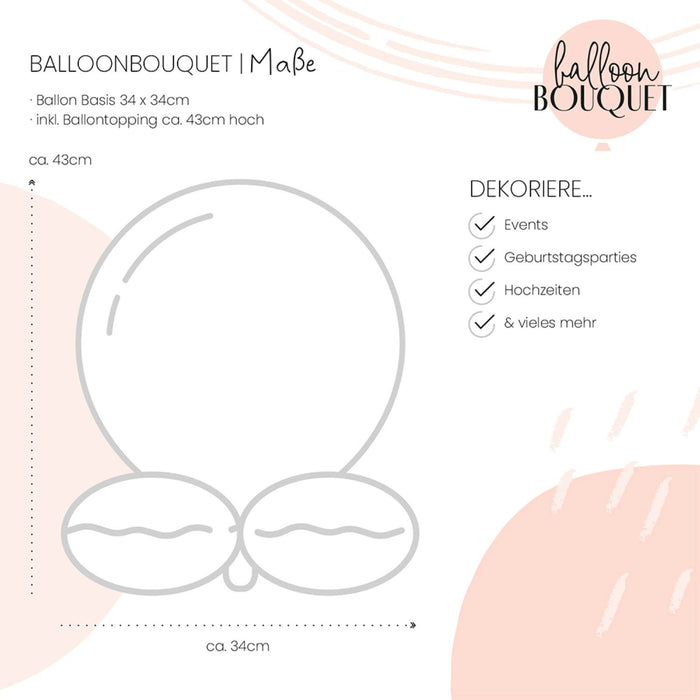 Folienballon Bouquet "Celebrate Pastel"