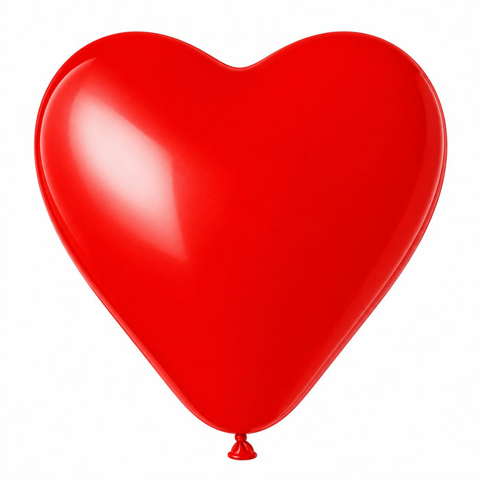 Latexballon Herz 44 cm Rot #045 | 25 Stück