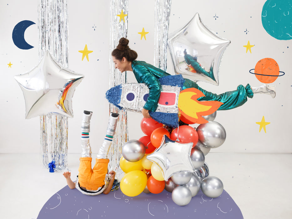 50 Luftballons Uni Glossy Ø30/33cm | Silber
