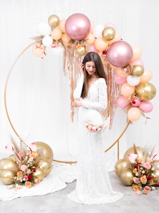 50 Luftballons Uni Glossy Ø30/33cm | Roségold