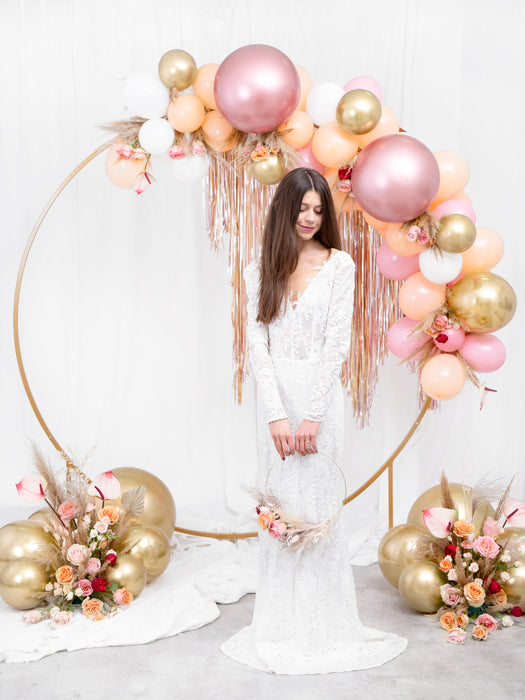 50 Luftballons Uni Glossy Ø30/33cm | Roségold