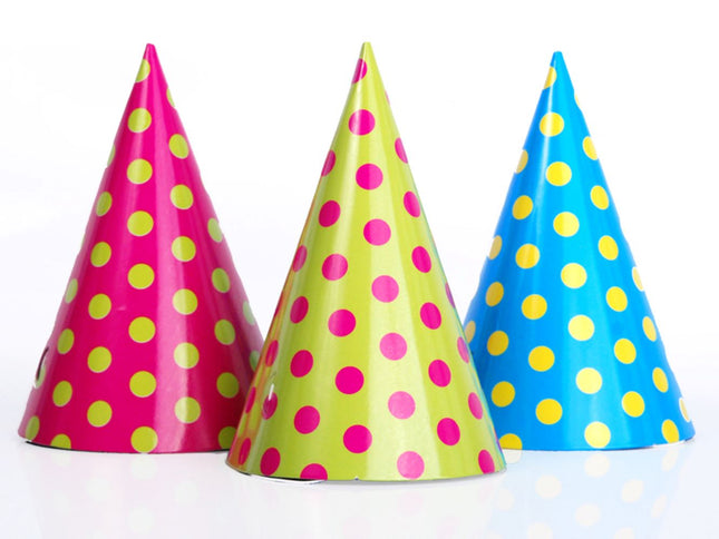 PartyHut Dots Neon 6Stk.