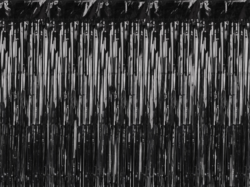 Türvorhang Lametta 90x250cm | Schwarz