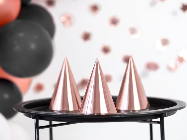 PartyHut Rosegold 6Stk.
