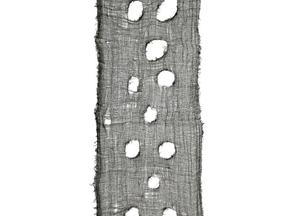 Dekostoff Lumpenstoff 300 x 60 cm - Halloween Dekoration | Schwarz