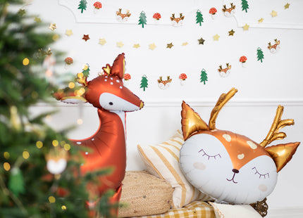 ABC Shape Folienballon Hirsch | 73x64 cm