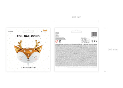 ABC Shape Folienballon Hirsch | 73x64 cm
