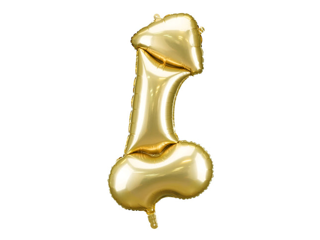 Folienballon Shape Penis Gold | 46x88 cm