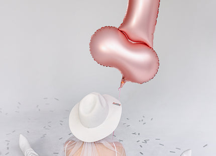 Folienballon Shape Penis Rosegold | 46x88 cm