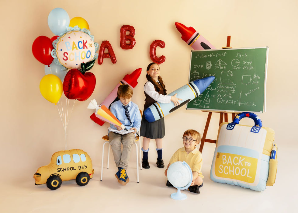 Shape Folienballon STEHEND "Schulbus" (LUFT) | 66 x 36 cm