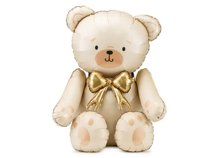 Shape Folienballon Teddybär mit Schleife | 75x84 cm