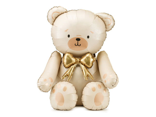 Shape Folienballon Teddybär mit Schleife | 75x84 cm
