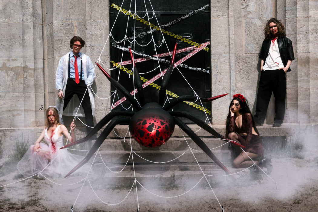 Shape Folienballon STEHEND "Spinne XXL" (LUFT) | 275 x 152 cm