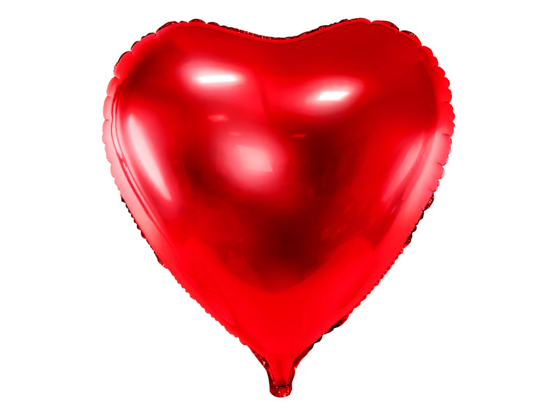 ABC Folienballon Metallic Herz Rot | 72x73 cm
