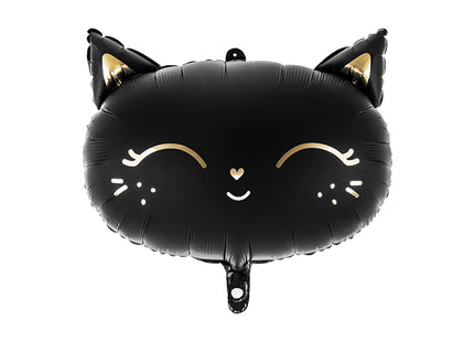 ABC Shape Folienballon Katze Schwarz | 48x36 cm