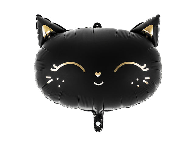 ABC Shape Folienballon Katze Schwarz | 48x36 cm