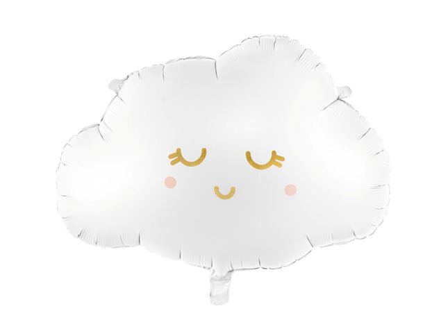 Shape Folienballon Wolke weiß | 51x35 cm