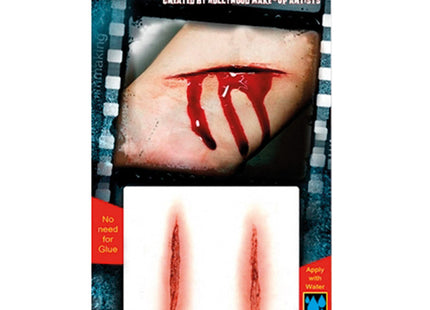 FX Transfers "3D Cutter - Schnittwunde" - Halloween Tattoo Make up | Latexfrei