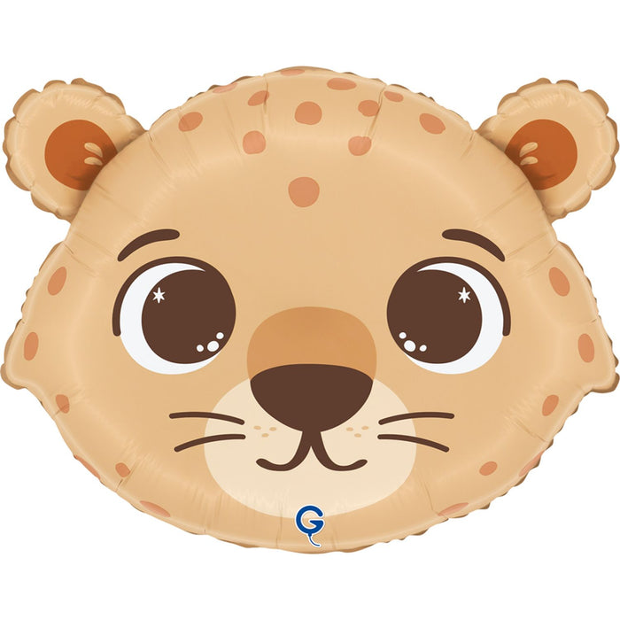 18" Folienballon Shape Gepard Kopf | 46 cm