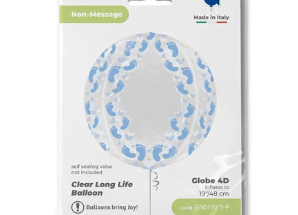 ABC4D Globe Baby Boy Blau Füße | 48cm