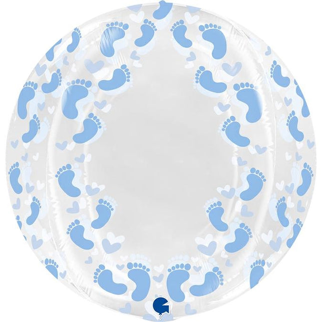 ABC4D Globe Baby Boy Blau Füße | 48cm