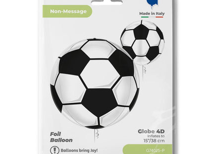 ABC4D Folienballon Globe Fußball Soccerball | 38cm ABC18