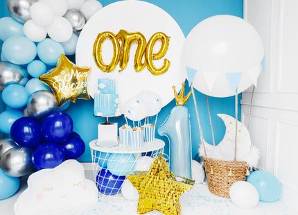 Latexballon Ballongirlande blau, 200cm