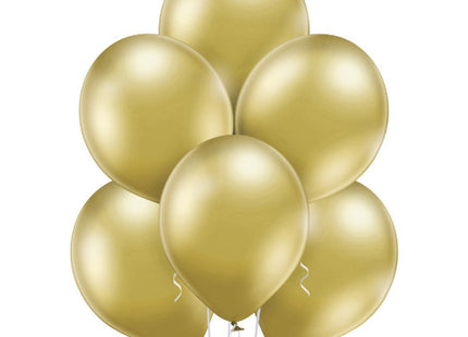 100 Stk. Luftballon Uni Glossy Ø 30cm | Gold
