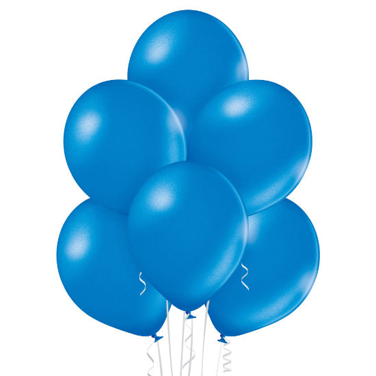 100 Stk. Luftballon Uni Metallic Ø 30cm | Blau