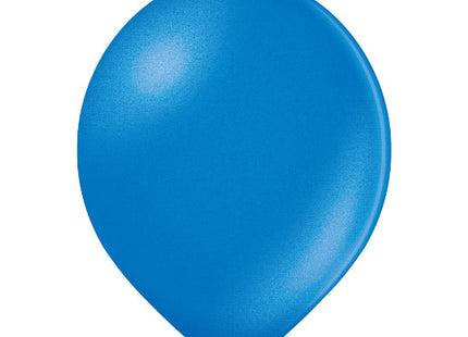 100 Stk. Luftballon Uni Metallic Ø 30cm | Blau