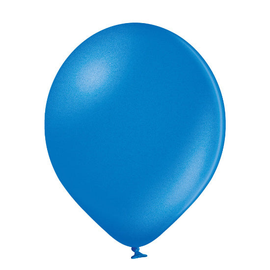 100 Stk. Luftballon Uni Metallic Ø 30cm | Blau