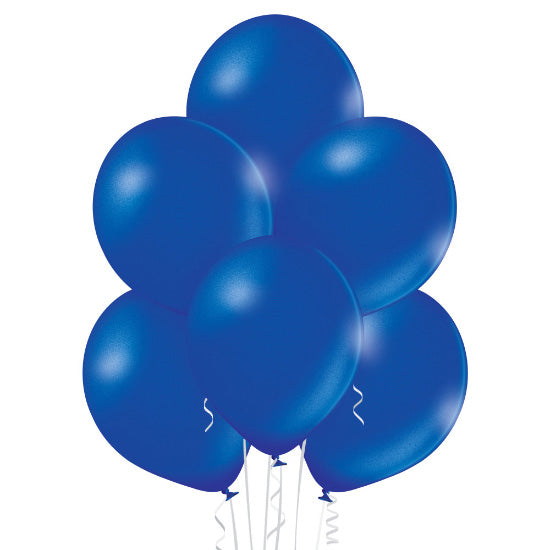 100 Stk. Luftballon Uni Metallic Ø 30cm | Royalblau