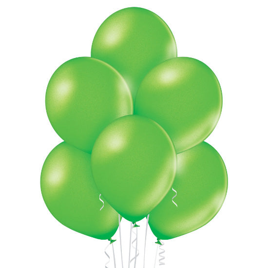 100 Stk. Luftballon Uni Metallic Ø 30cm | Limettengrün