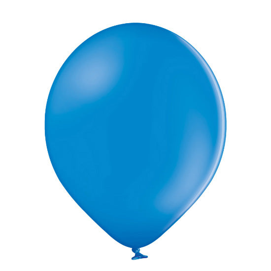 100 Stk. Luftballon Unifarben Ø 12cm | Mittelblau #012