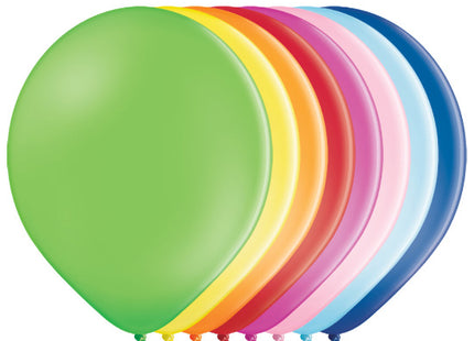 100 Stk. Luftballon Unifarben Ø 12cm | Bunte Mischung