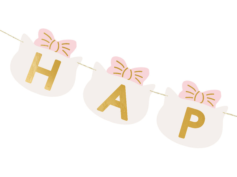 Banner "Happy Birthday Cats" | 280 cm