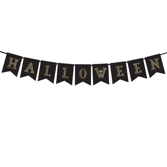 Banner "Halloween" Schwarz | 20 x 175 cm