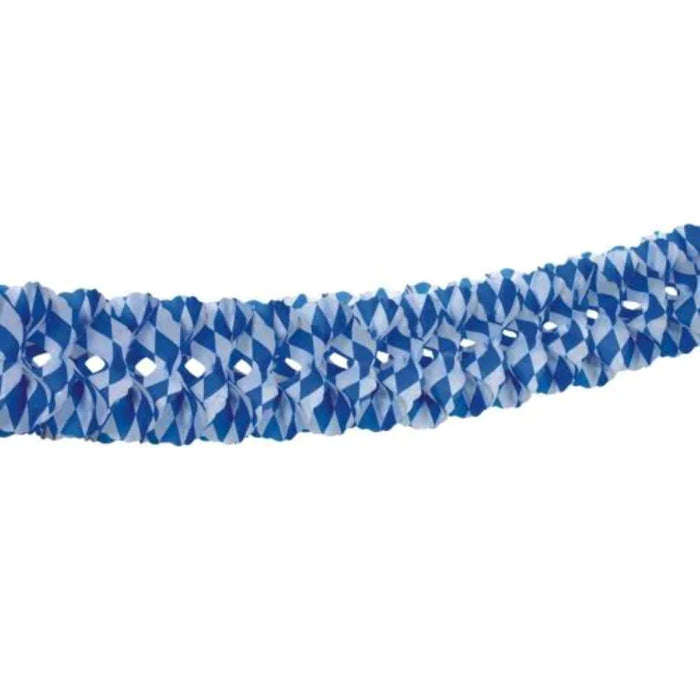 Girlande "Bayrisch Blau" Ø 16cm · 10 m | Schwer entflammbar