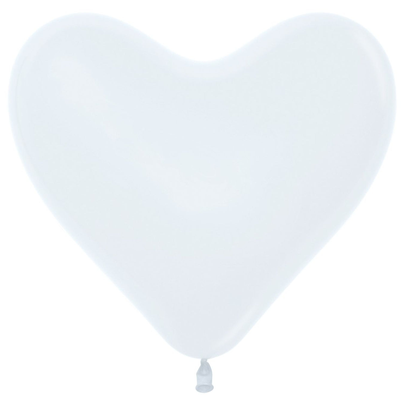 Weiße Herzballons Latex