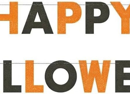 Buchstabengirlande Happy Halloween Glitter 270cm